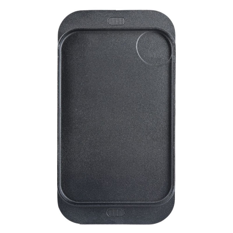 Dobbeltsidet støbejernsgrillplade, 48x26 cm | Støbejernsplade Dobbeltsidet støbejernsgrillplade, 48x26 cm | Støbejernsplade | |